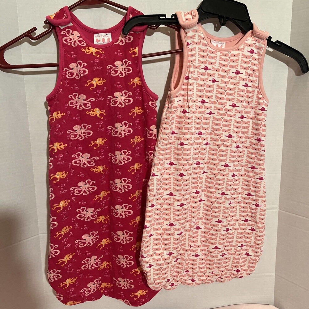 Set of two Tiptoe and Whisper Baby Girl 6-9 months Sleep Sak